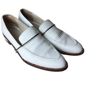 Womens Freda Salvador Anthropologie Bracelet Loafers 9.5 M White Leather Shoes